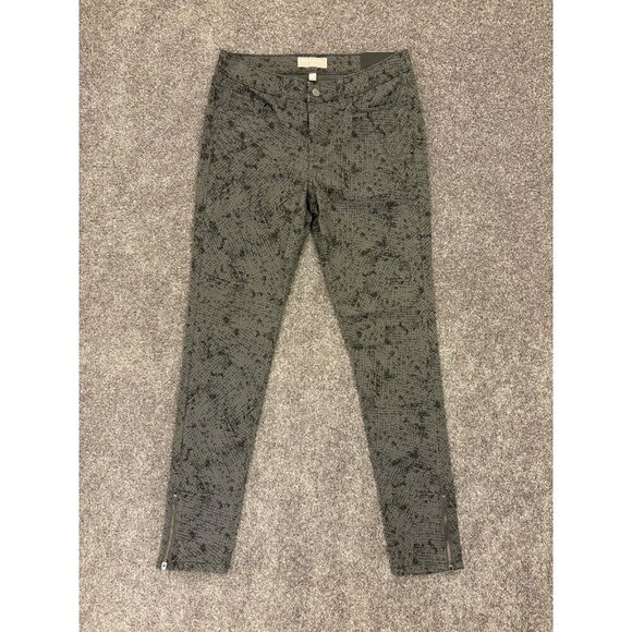 Banana Republic Womens Skinny Fit Pants Size 28 / 6 Gray Zip Hem Stretch NWT $79 - Picture 3 of 16